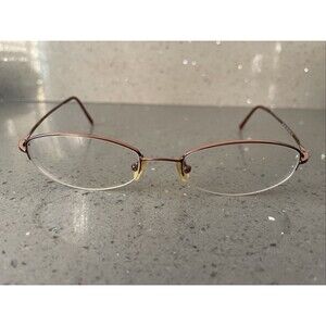 VOGUE VO 3441 658 50-18-130 eyeglasses FRAMES ONLY half rim red bronze oval